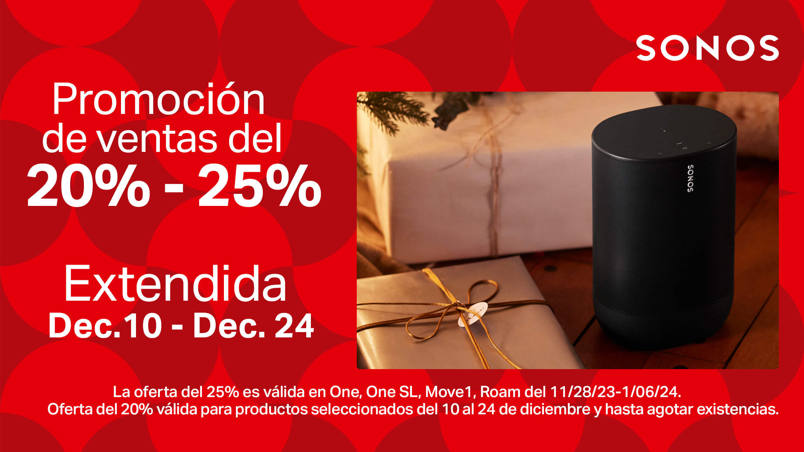 ¡La promoción de diciembre de Sonos se ha hecho más grande y mejor!