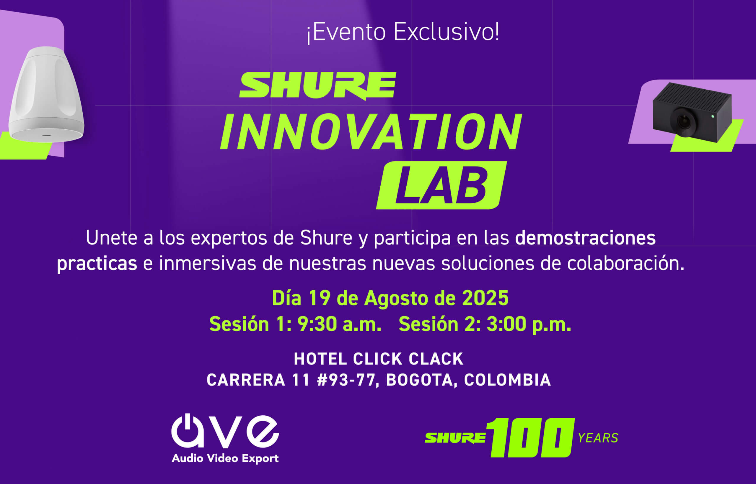 Exclusive Event in Bogotá: Shure Innovation Lab (En Español)