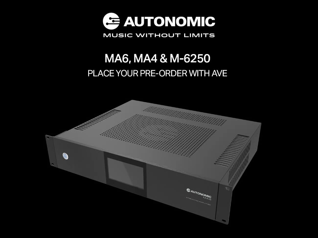 Autonomic Introduces New MA6, MA4, and M-6250 Amplifiers